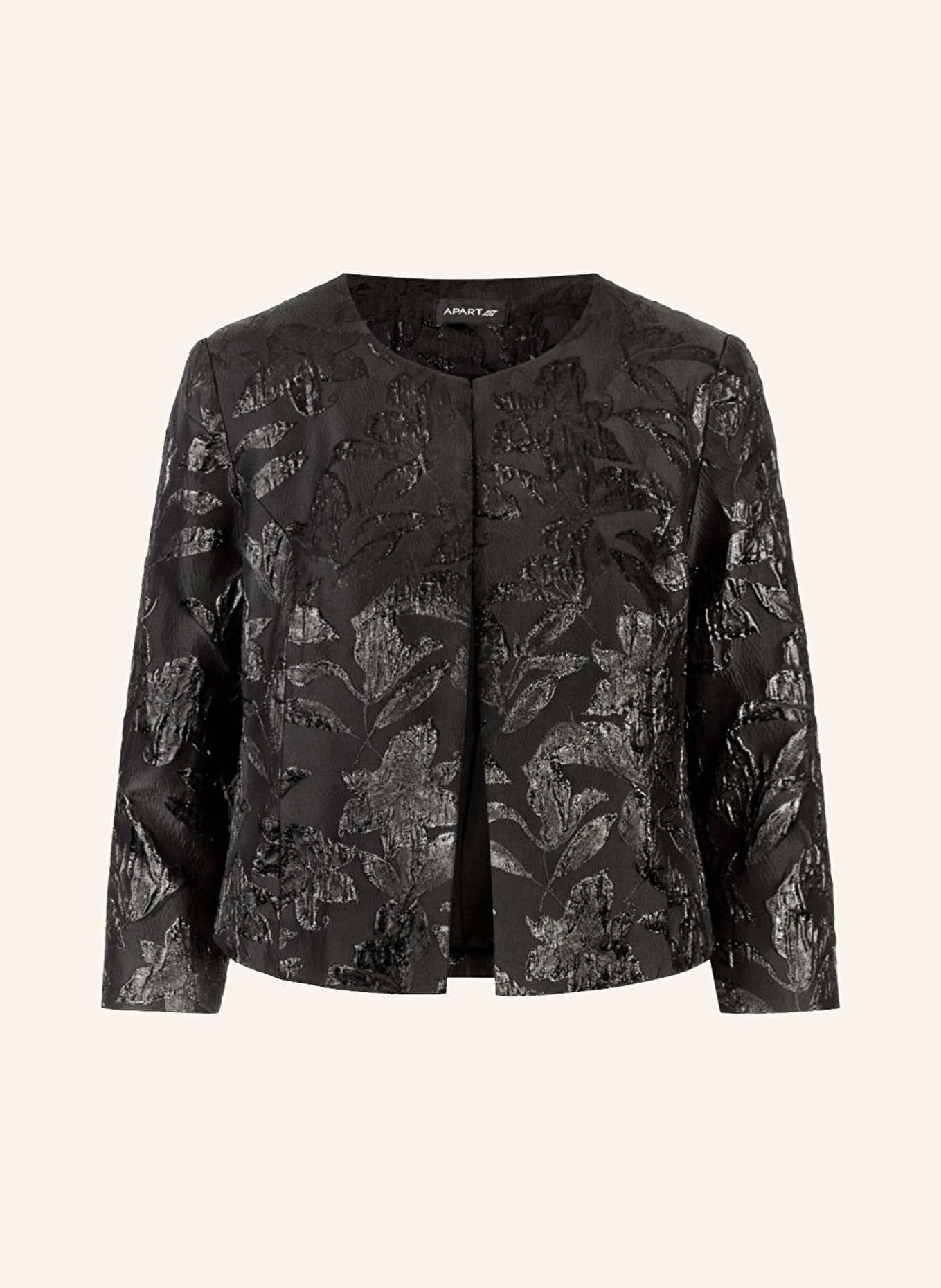 APART Jacquard-Bolero mit 3/4-Arm: SCHWARZ