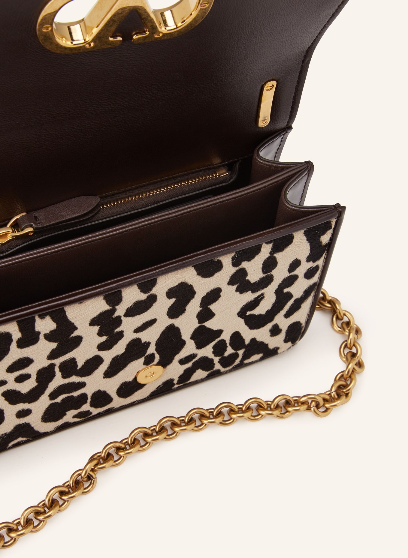 VALENTINO GARAVANI Schultertasche VAIN: CREME / SCHWARZ