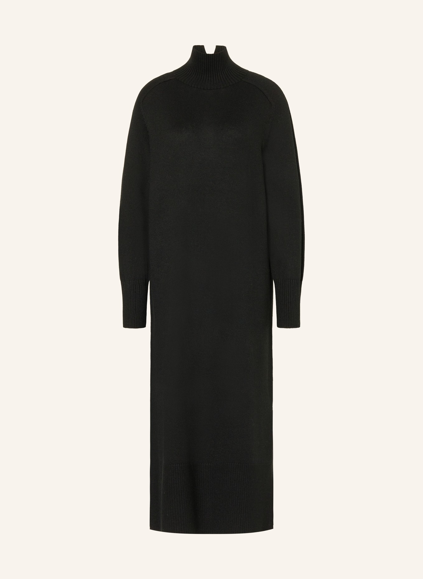 BOSS Strickkleid FAGLIATELLE: SCHWARZ