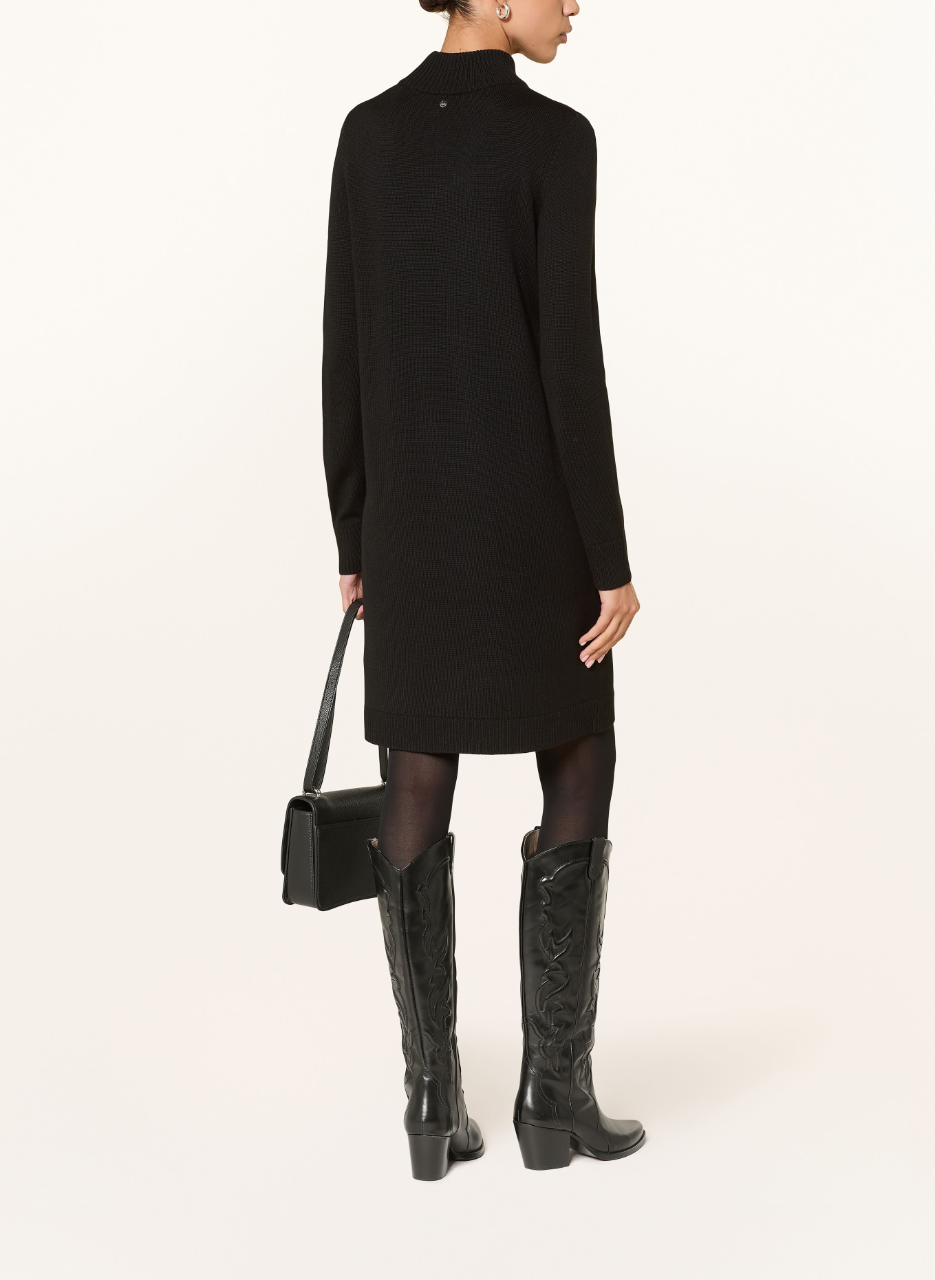 BOSS Strickkleid FABELLAN: SCHWARZ