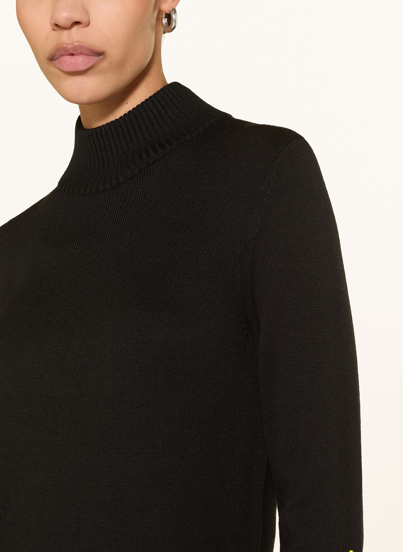 BOSS Strickkleid FABELLAN: SCHWARZ