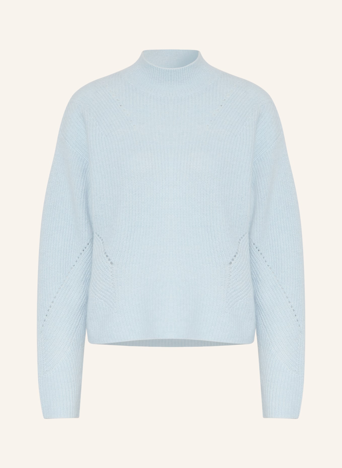 BOSS Pullover FLONDASSY mit Alpaka: HELLBLAU