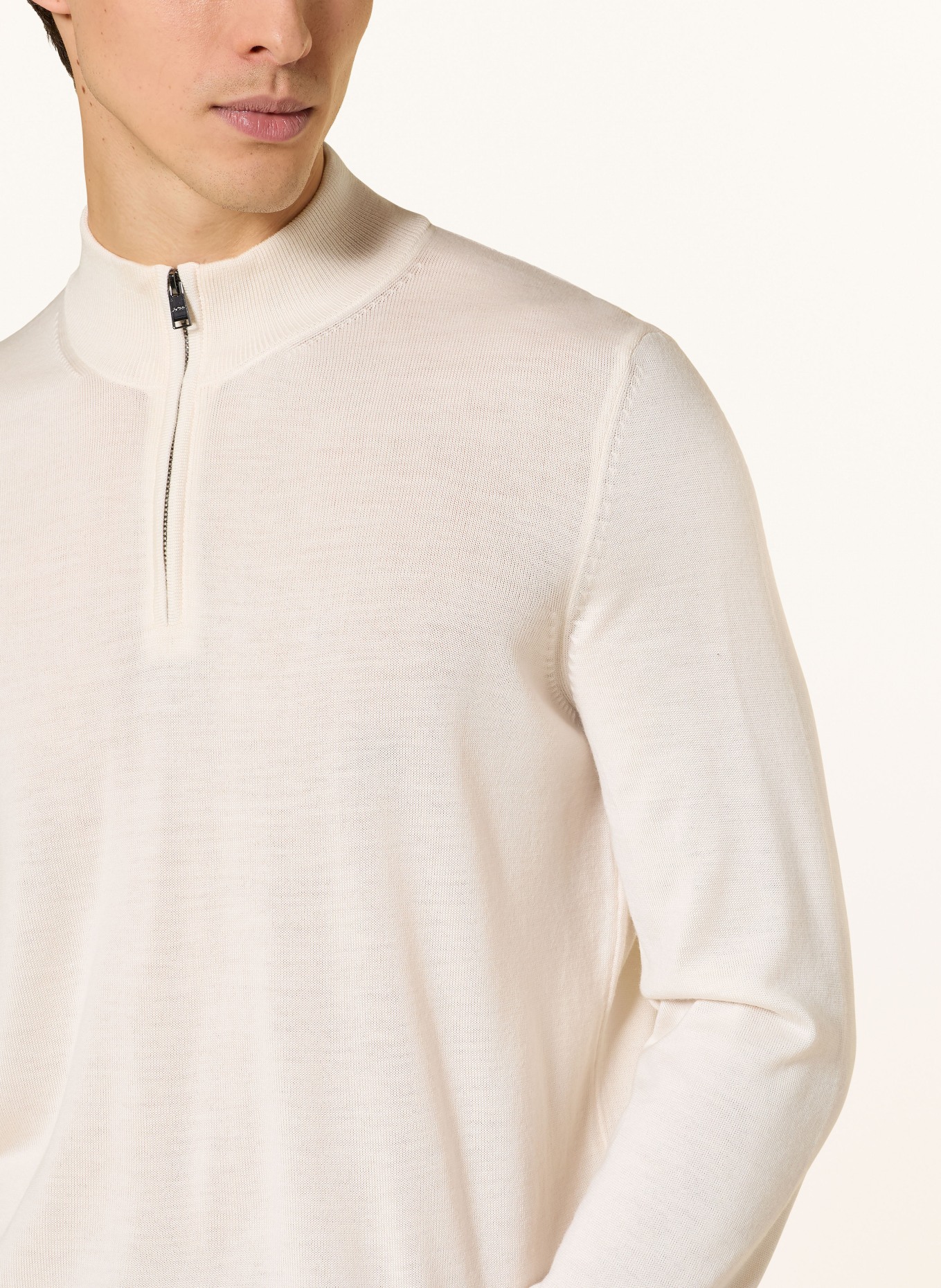 BOSS Pullover EBENJI: ECRU