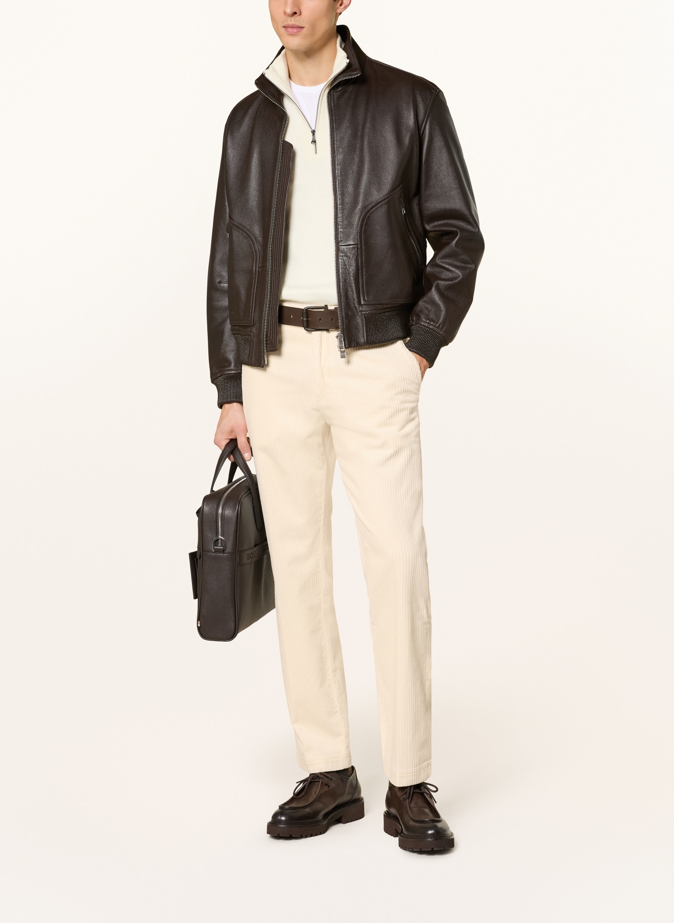 BOSS Cordchino KENT Regular Fit: CREME