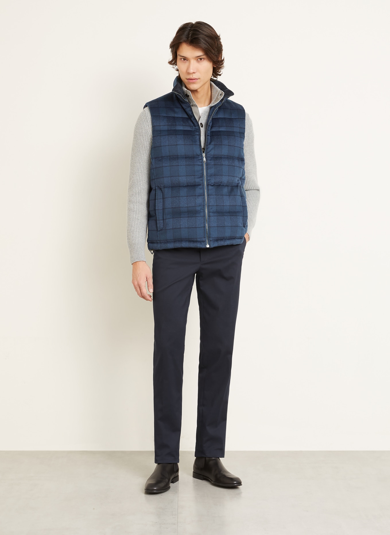 ETRO kamizelka puchowa: GRANATOWY