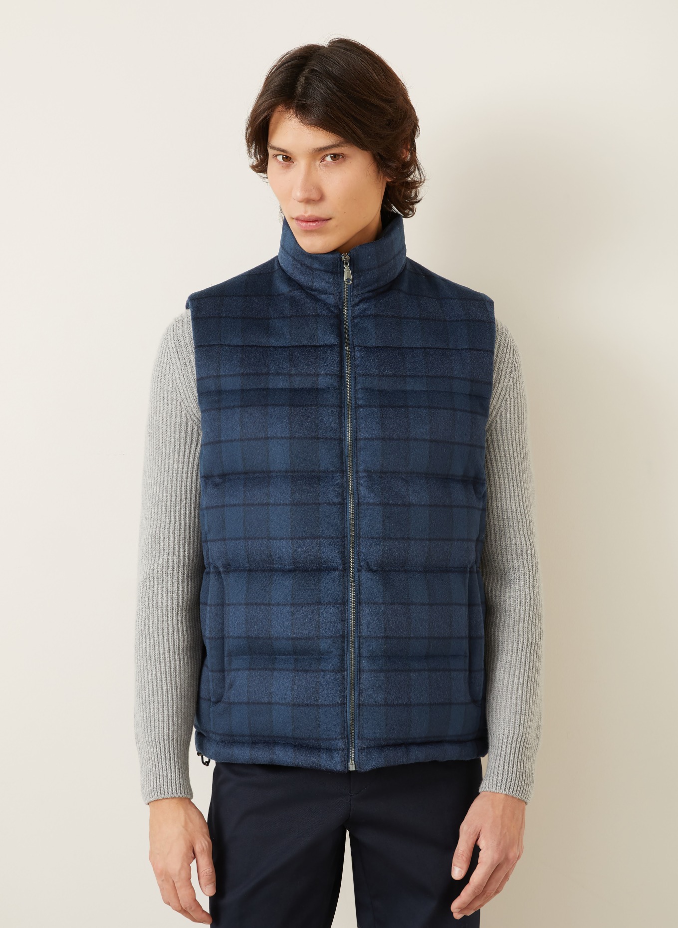 ETRO kamizelka puchowa: GRANATOWY