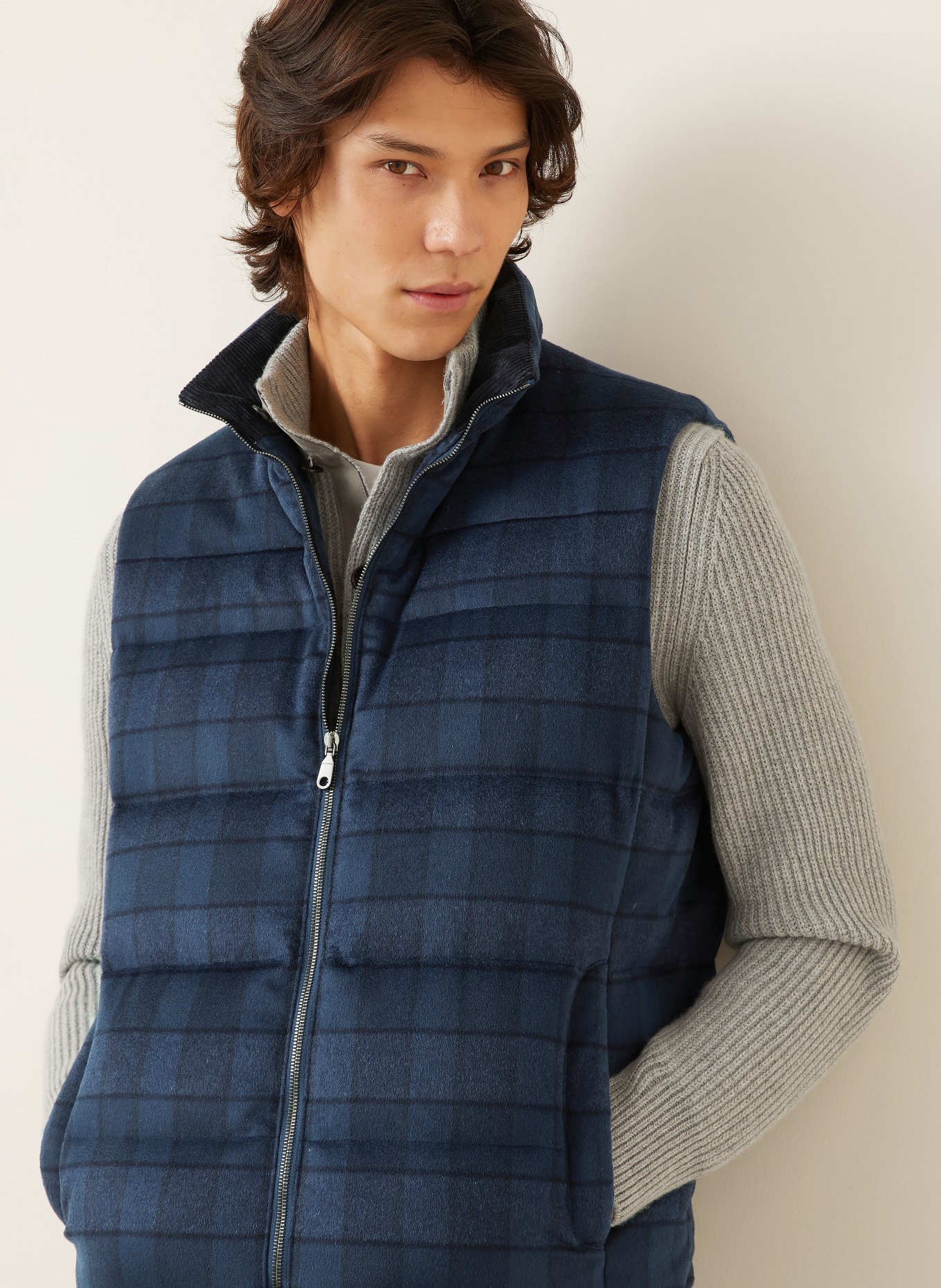 ETRO kamizelka puchowa: GRANATOWY