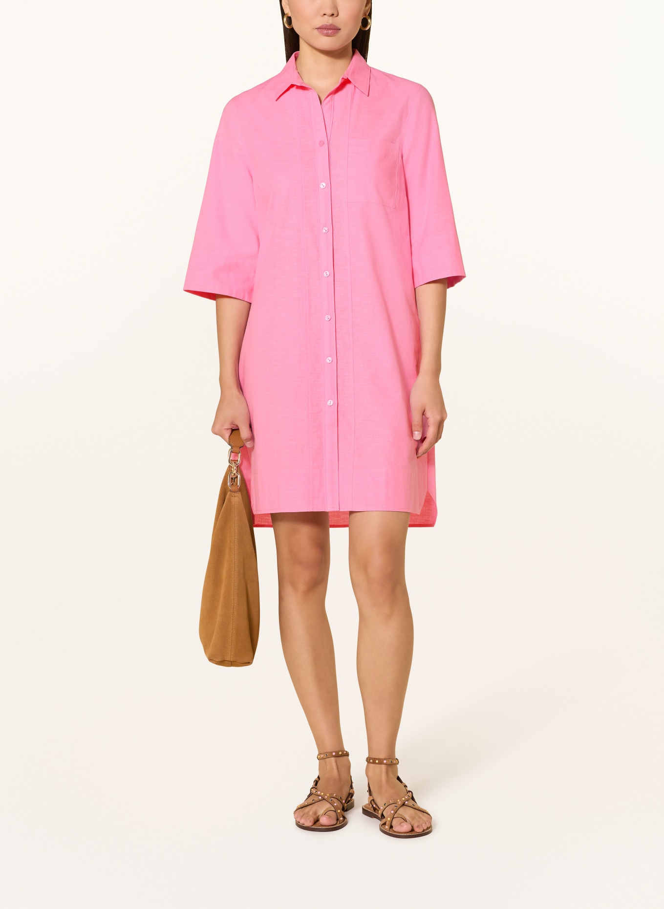 Lidea Strandkleid mit 3/4-Arm: ROSA