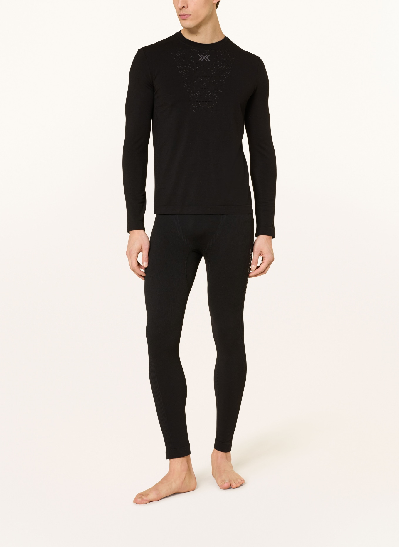 X-BIONIC Funktionswäsche-Shirt MIGHTYWOOL mit Merinowolle: SCHWARZ