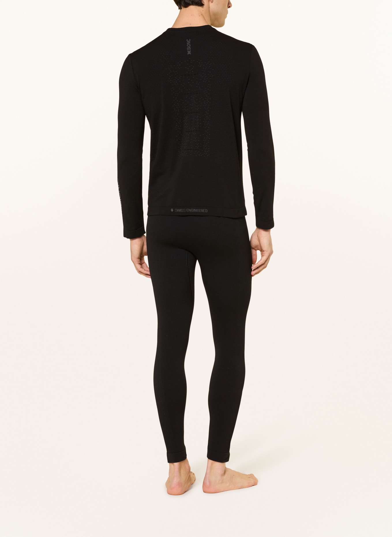 X-BIONIC Funktionswäsche-Shirt MIGHTYWOOL mit Merinowolle: SCHWARZ