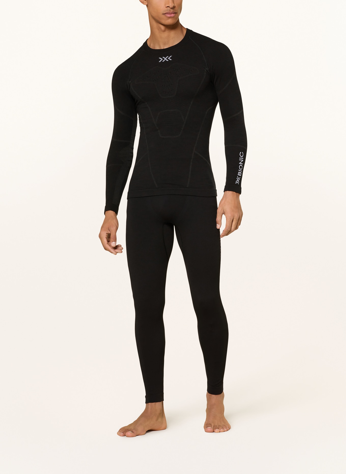 X-BIONIC MIGHTYWOOL functional underwear pants with merino wool: BLACK