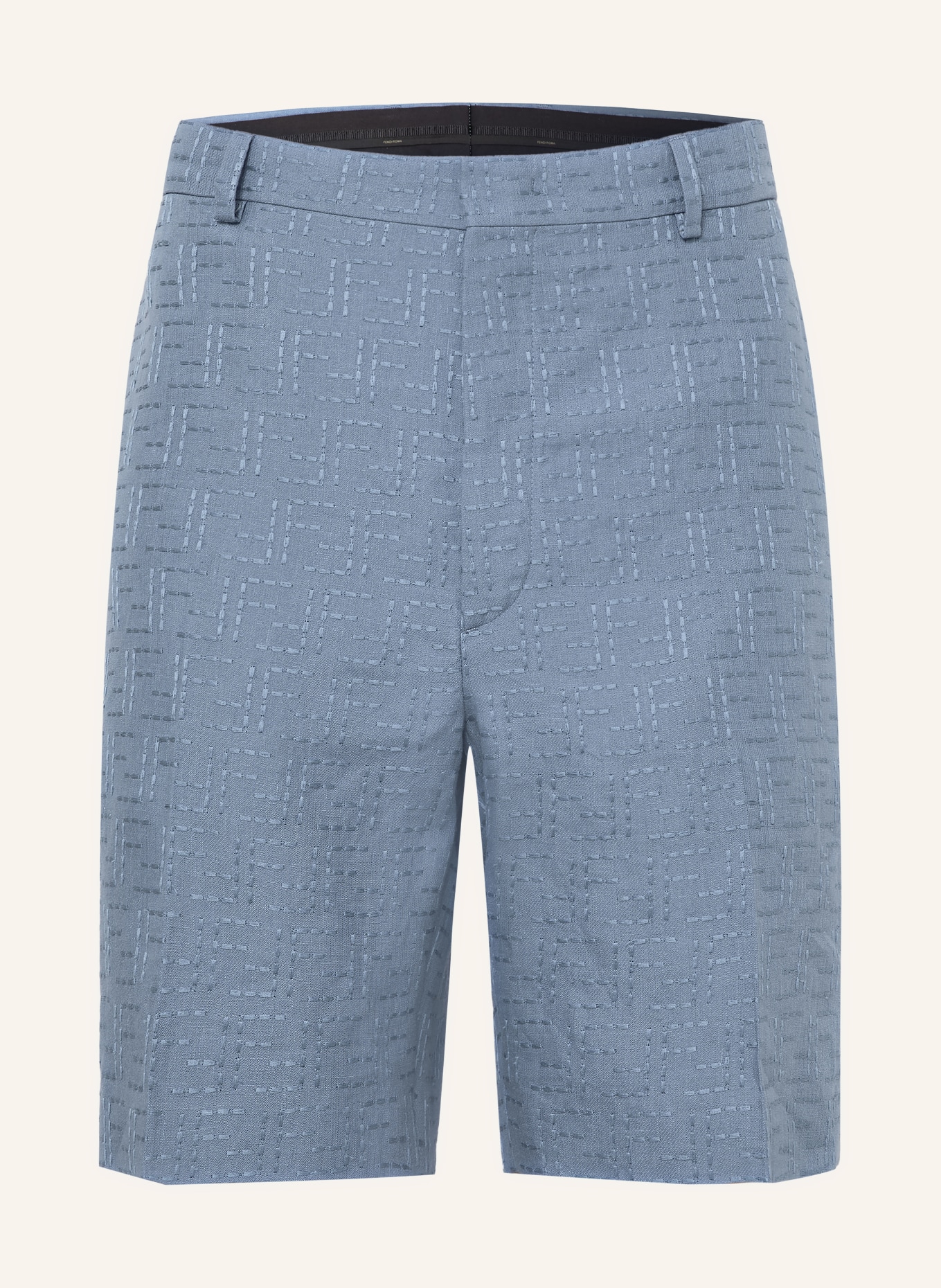 FENDI Leinenshorts: BLAU
