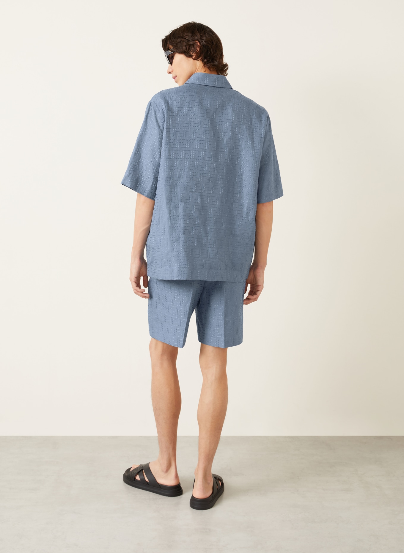 FENDI Leinenshorts: BLAU