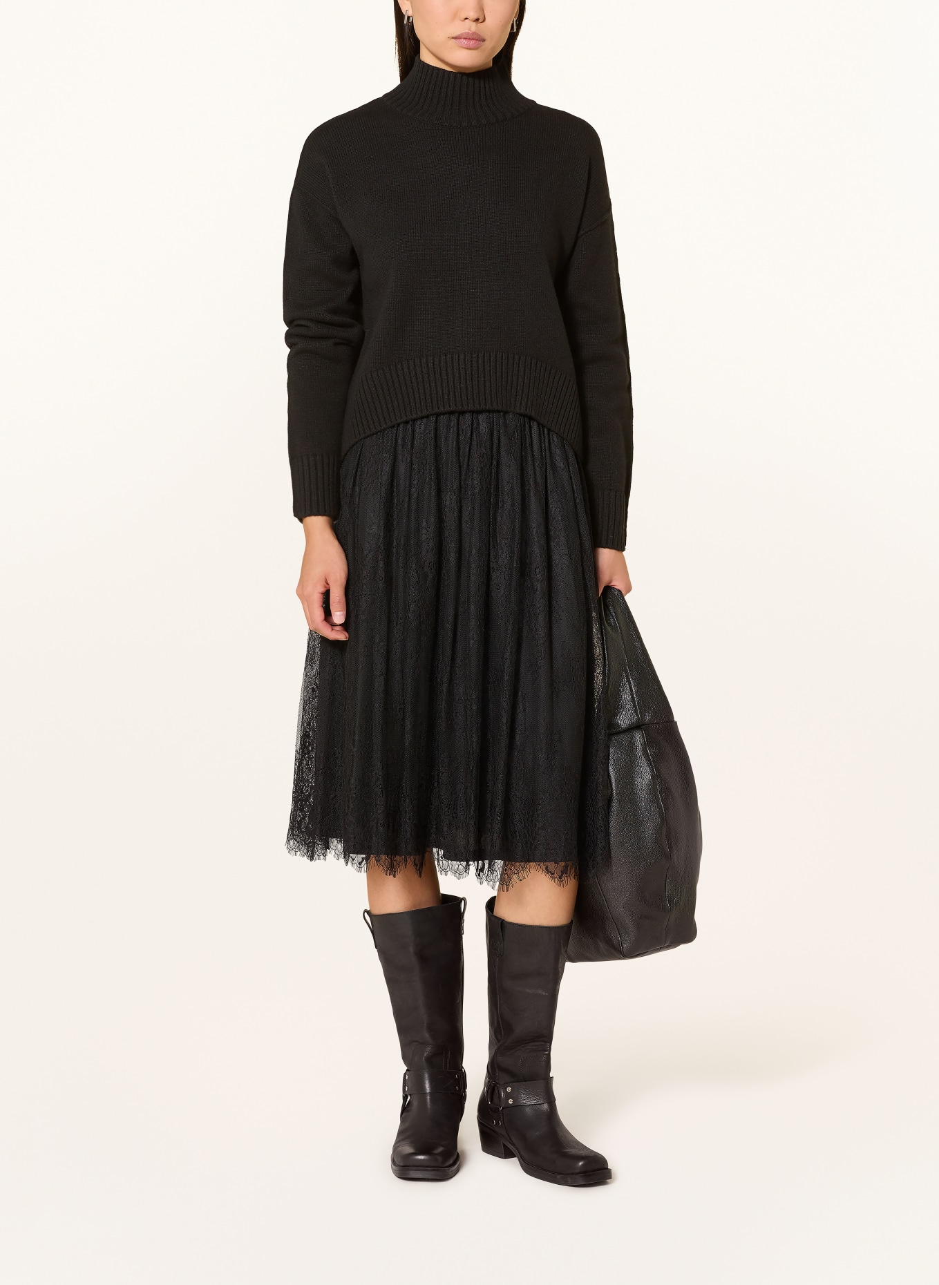 oui Pullover: SCHWARZ