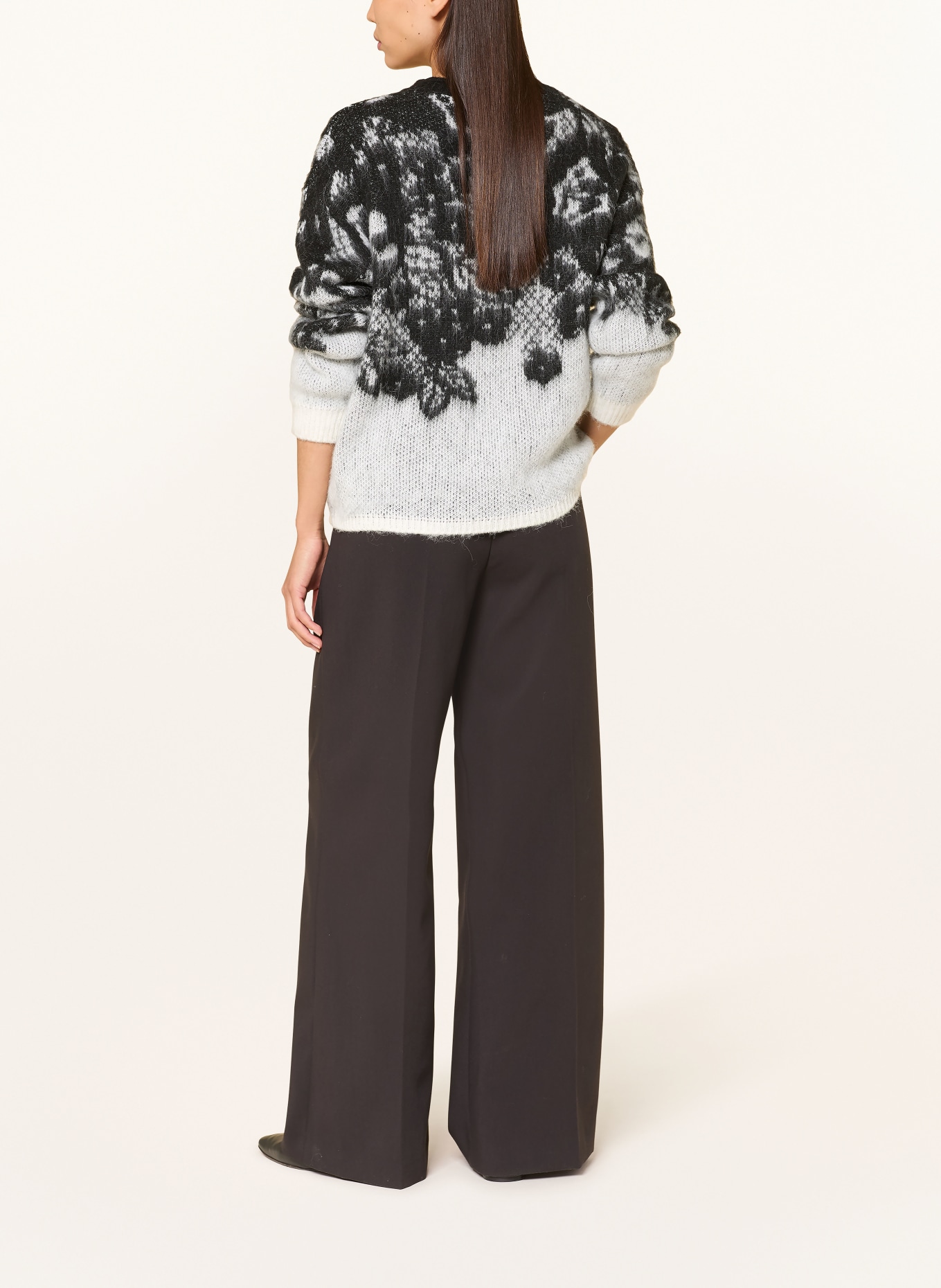 oui Pullover: SCHWARZ / HELLGRAU