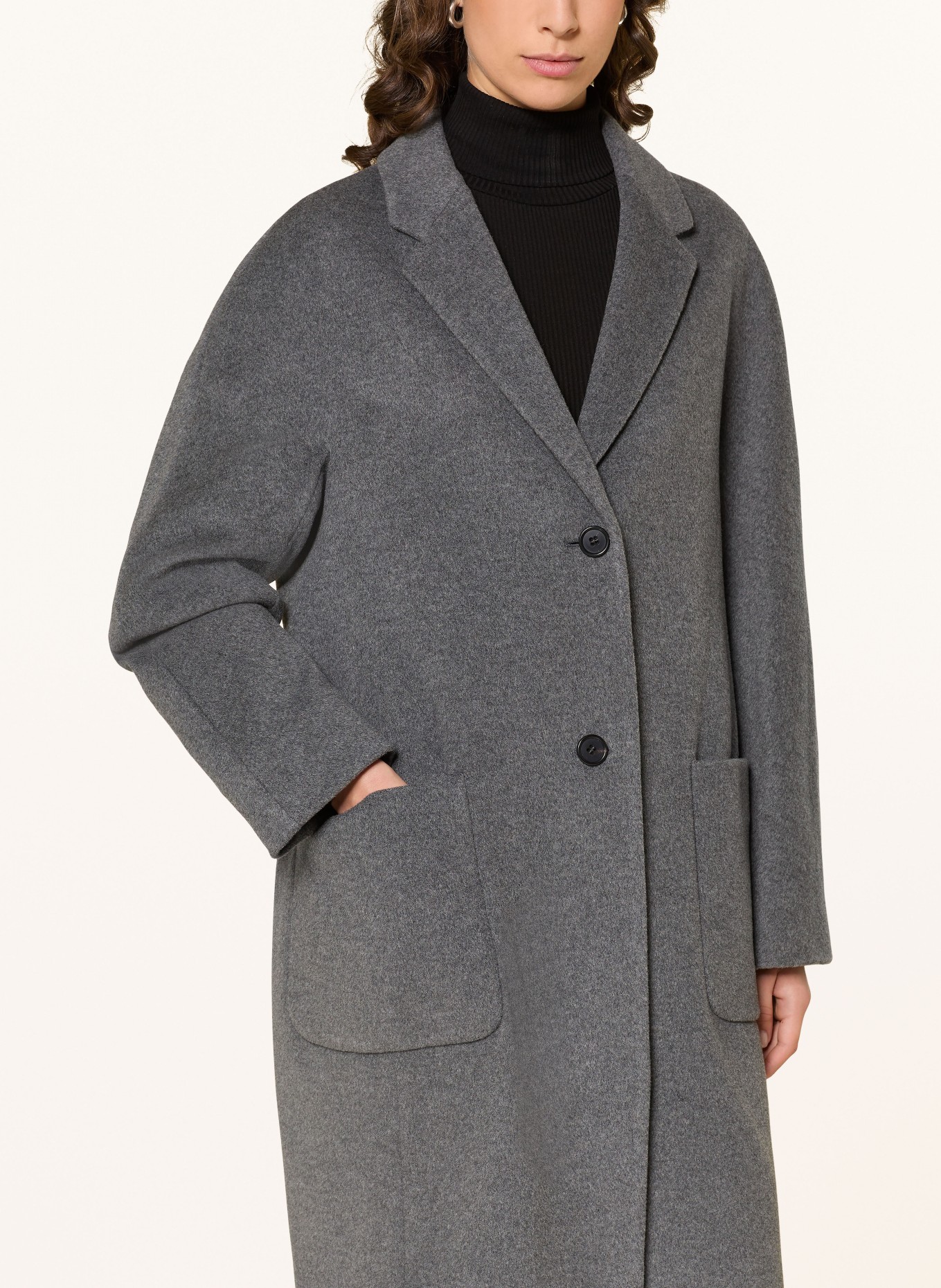 windsor. Wollmantel: GRAU