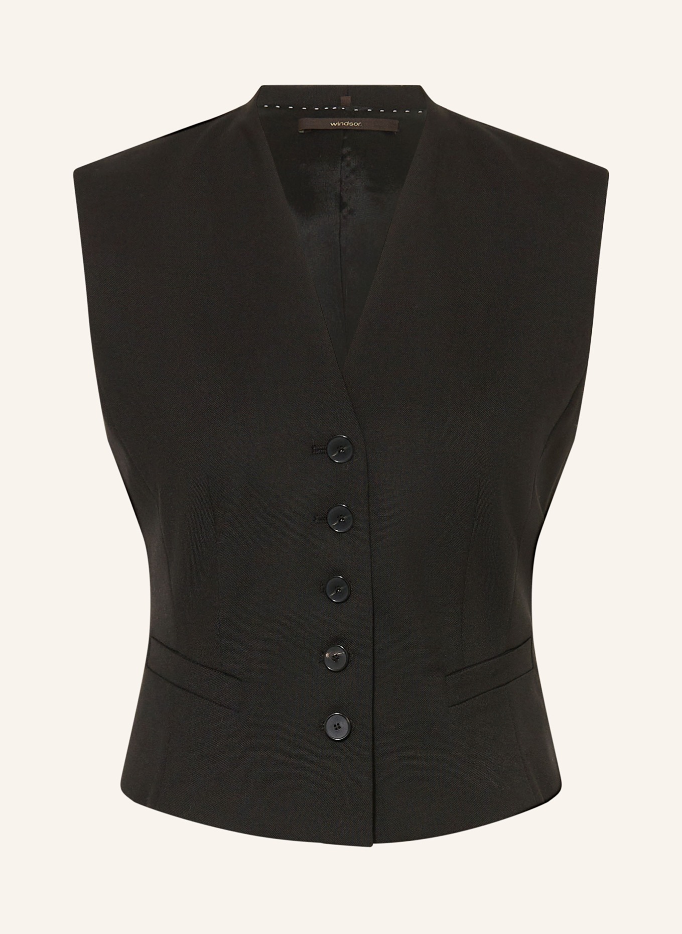 windsor. Blazerweste: SCHWARZ