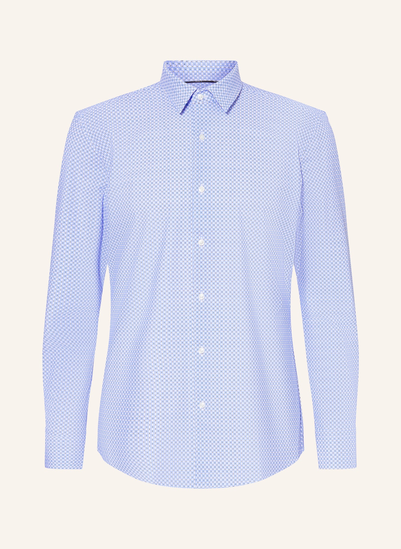 BOSS Hemd HANK PERFORMANCE Slim Fit: BLAU / WEISS / SCHWARZ