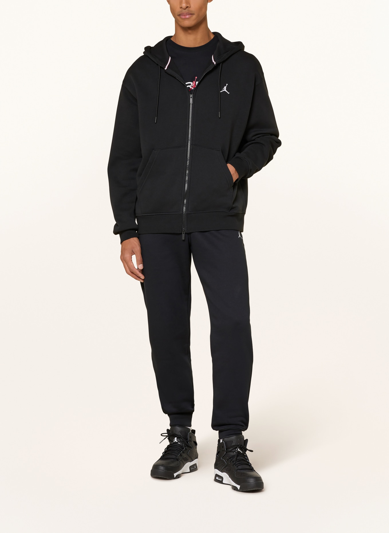 JORDAN Sweatjacke JORDAN BROOKLYN FLEECE: SCHWARZ