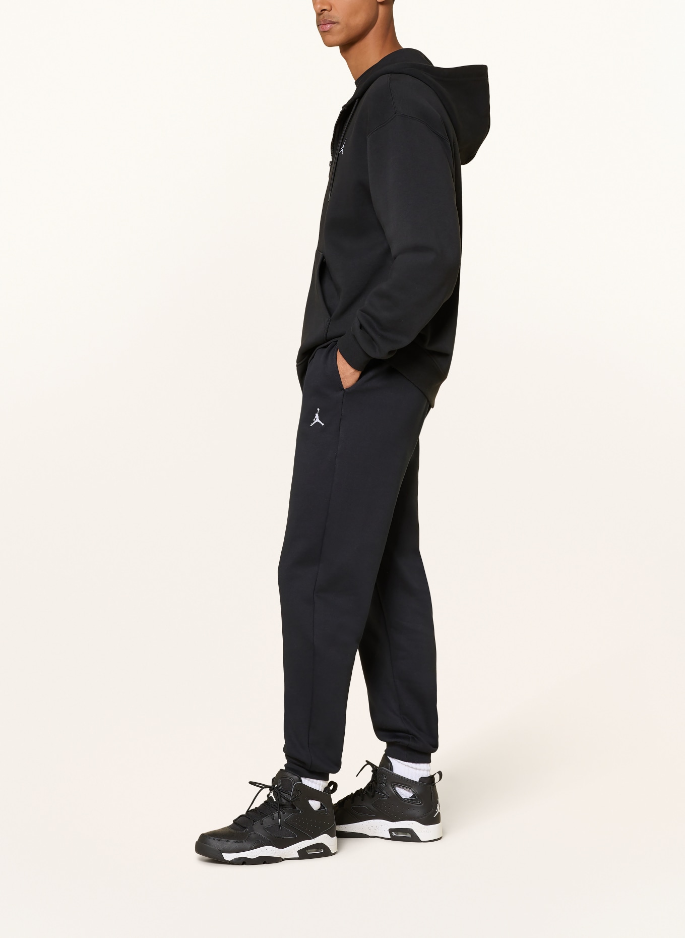 JORDAN Sweatjacke JORDAN BROOKLYN FLEECE: SCHWARZ