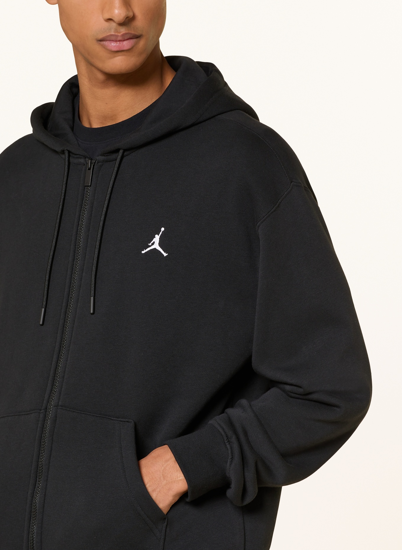 JORDAN Sweatjacke JORDAN BROOKLYN FLEECE: SCHWARZ