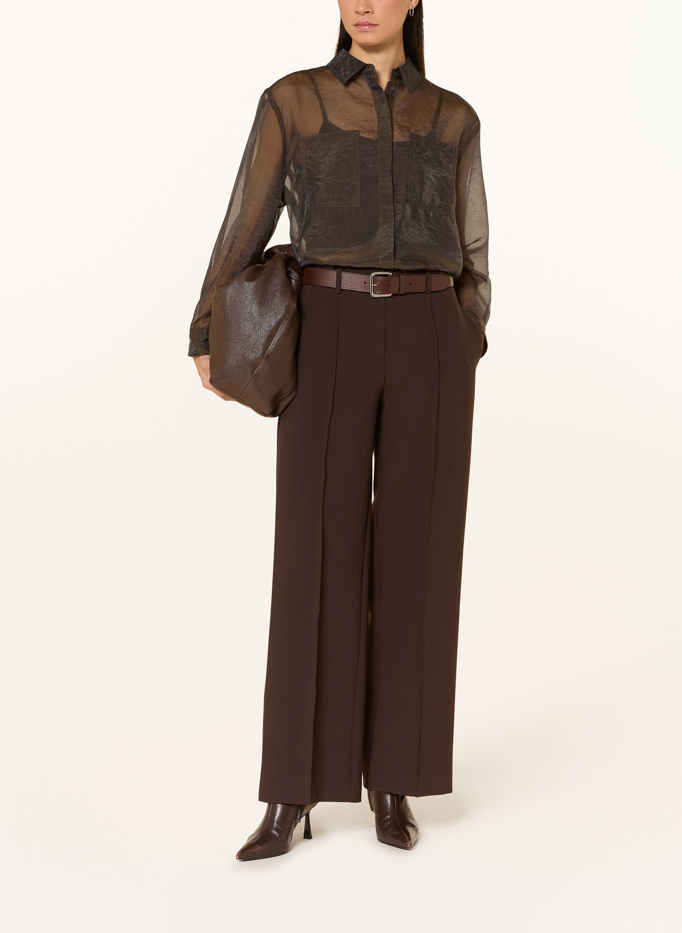 SOFIE SCHNOOR Hemdbluse DONNASW: DUNKELBRAUN