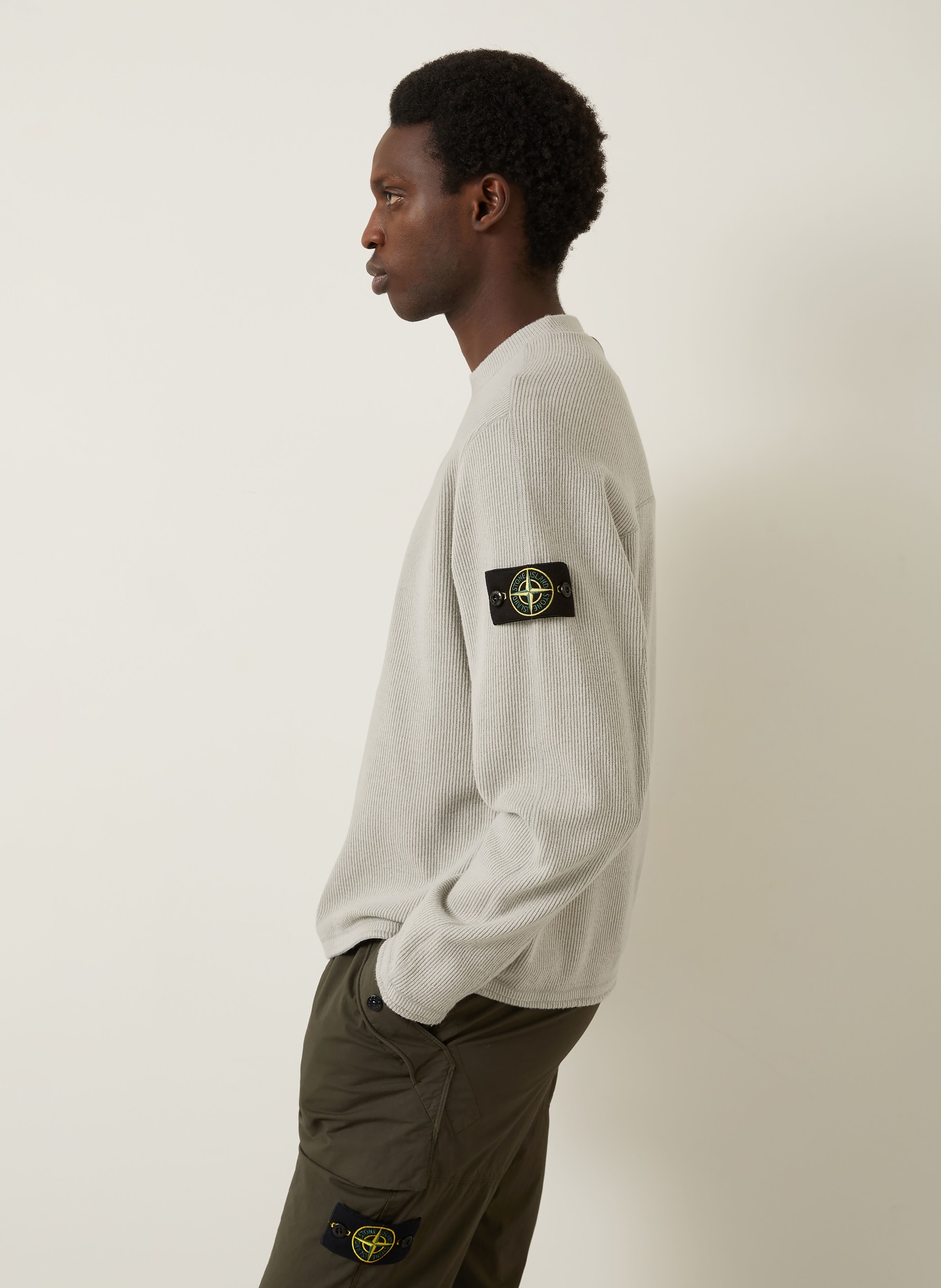 STONE ISLAND Pullover: HELLGRAU