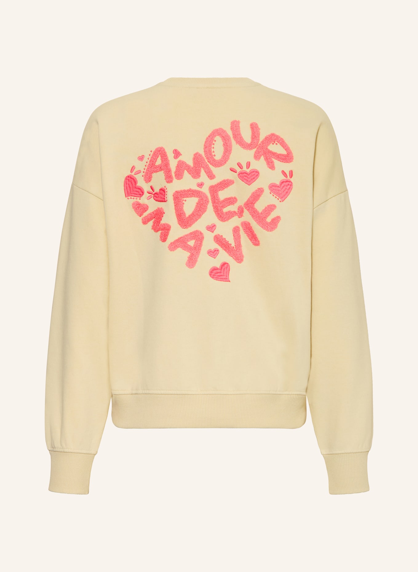 ONLY Sweatshirt: BEIGE / ROSA