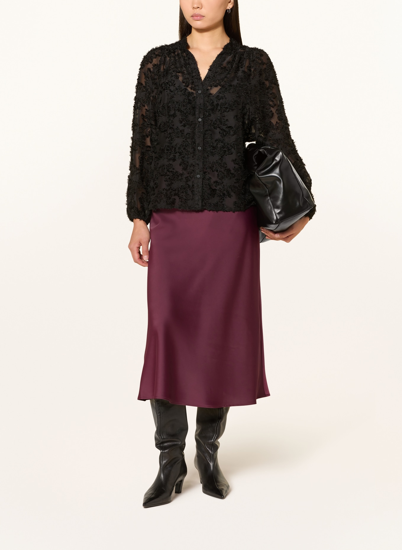 ONLY Blusenshirt: SCHWARZ