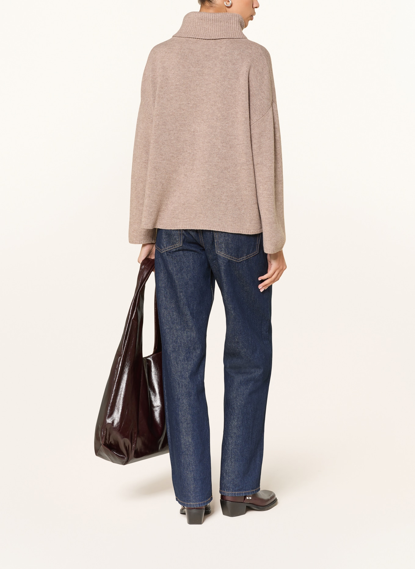 MRS & HUGS Rollkragenpullover: BEIGE