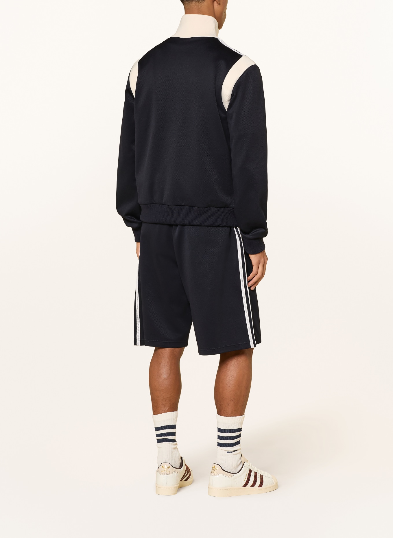 adidas Sweatjacke TWILL ORIGINALS: DUNKELBLAU / CREME