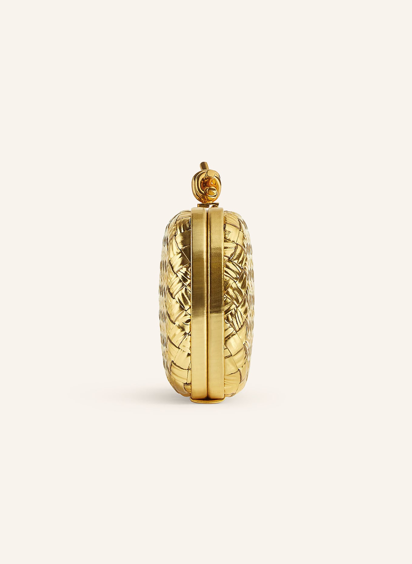 BOTTEGA VENETA Clutch KNOT: GOLD/GOLD