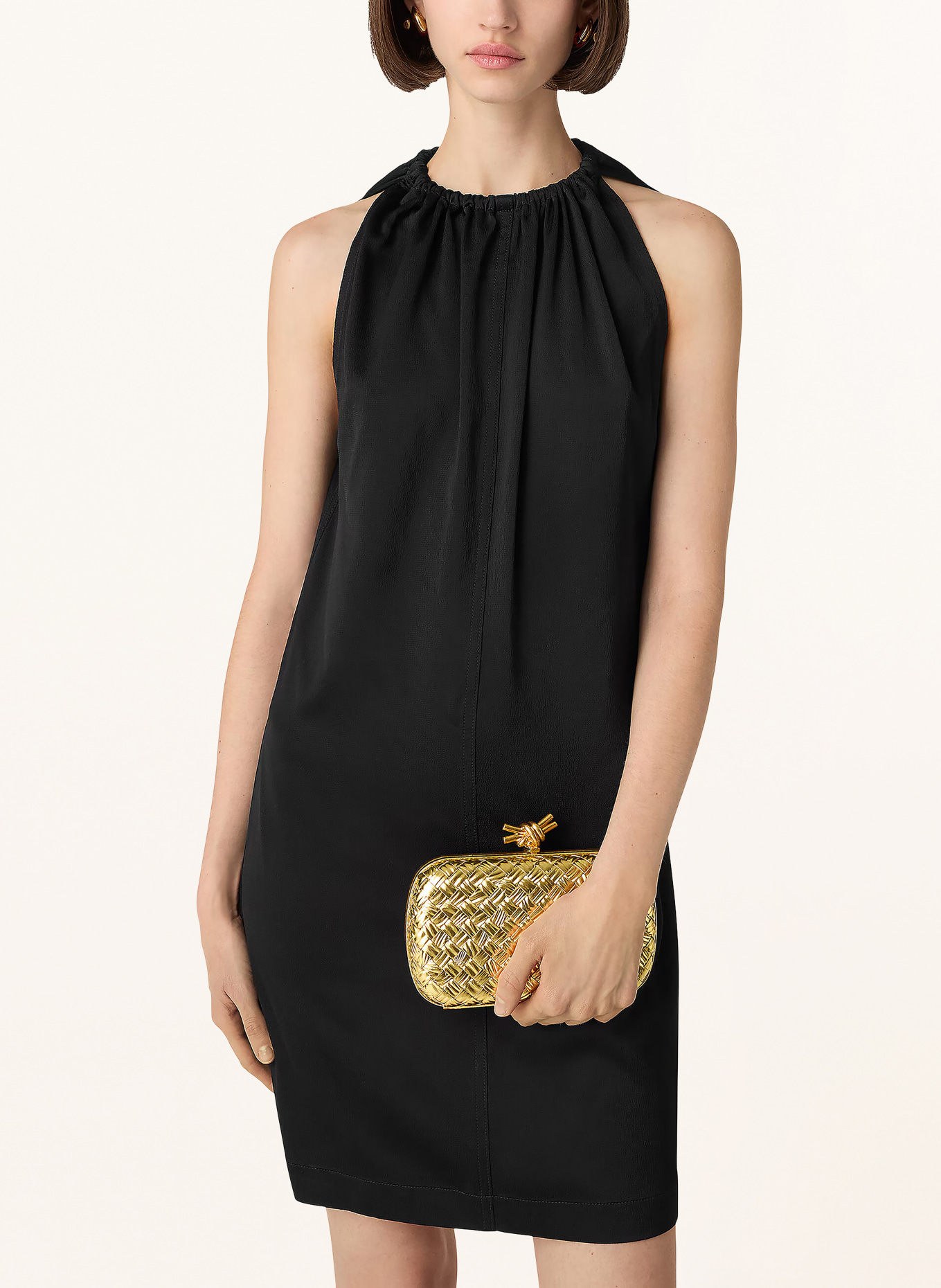 BOTTEGA VENETA Clutch KNOT: GOLD/GOLD