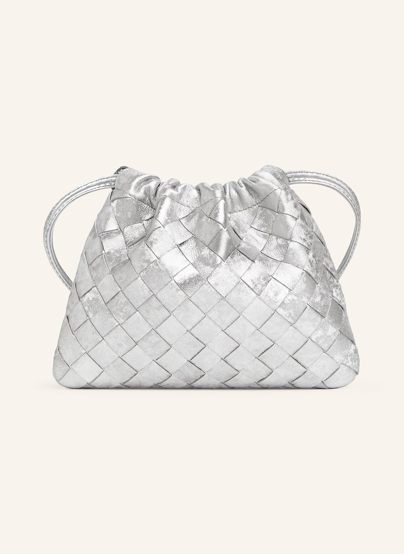BOTTEGA VENETA Umhängetasche: SILVER/SILVER