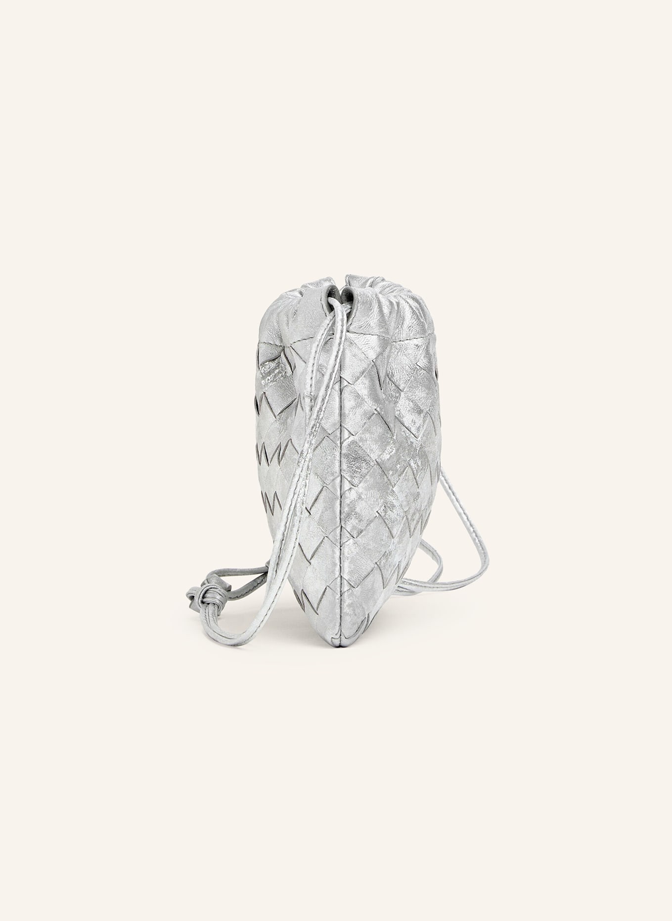 BOTTEGA VENETA Umhängetasche: SILVER/SILVER