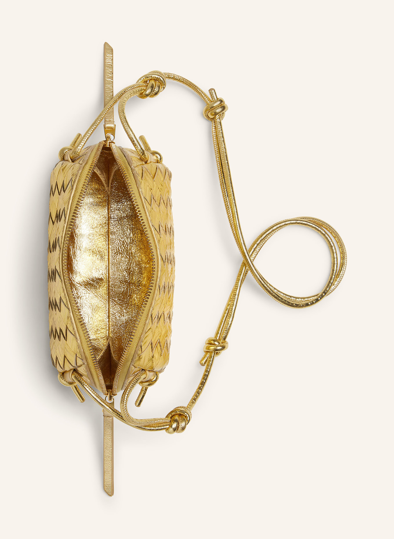 BOTTEGA VENETA Umhängetasche CONCERT: GOLD/GOLD