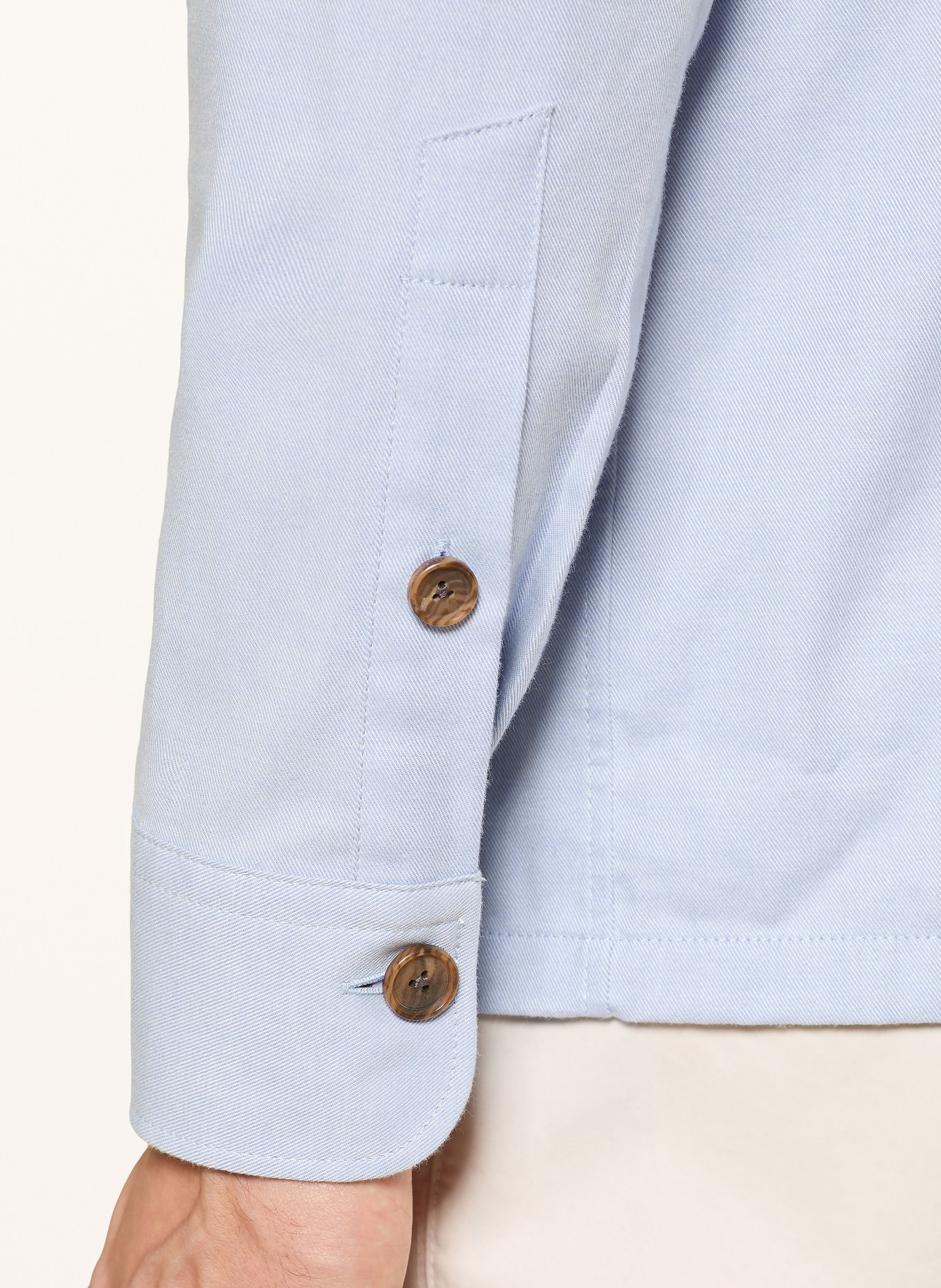 van Laack Overshirt REYDIN: HELLBLAU