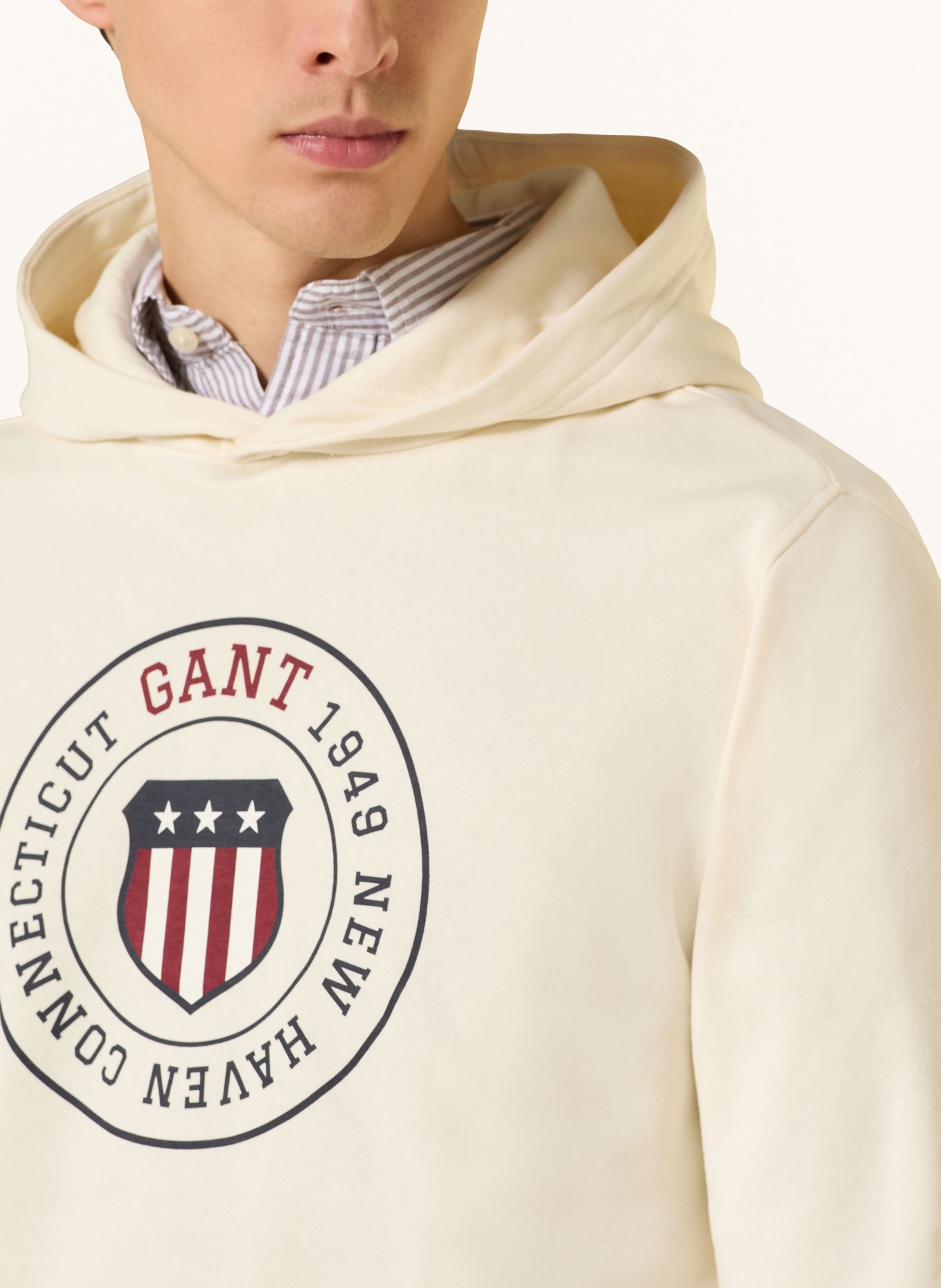 GANT Hoodie: ECRU