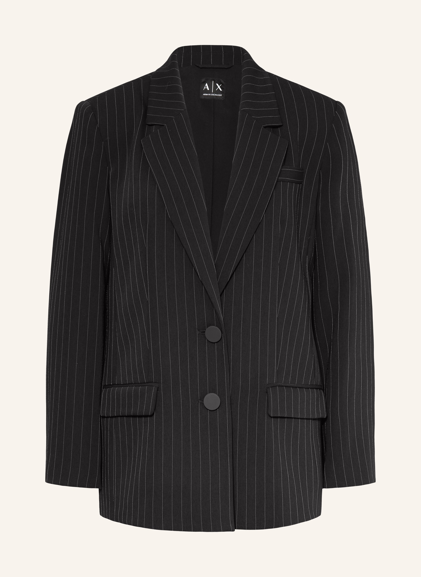 ARMANI EXCHANGE Blazer: SCHWARZ / BEIGE