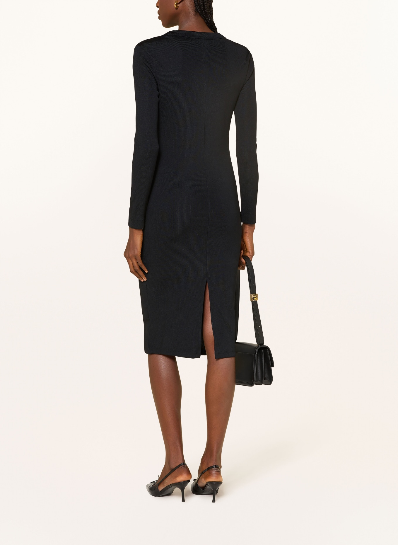 ARMANI EXCHANGE Strickkleid: SCHWARZ