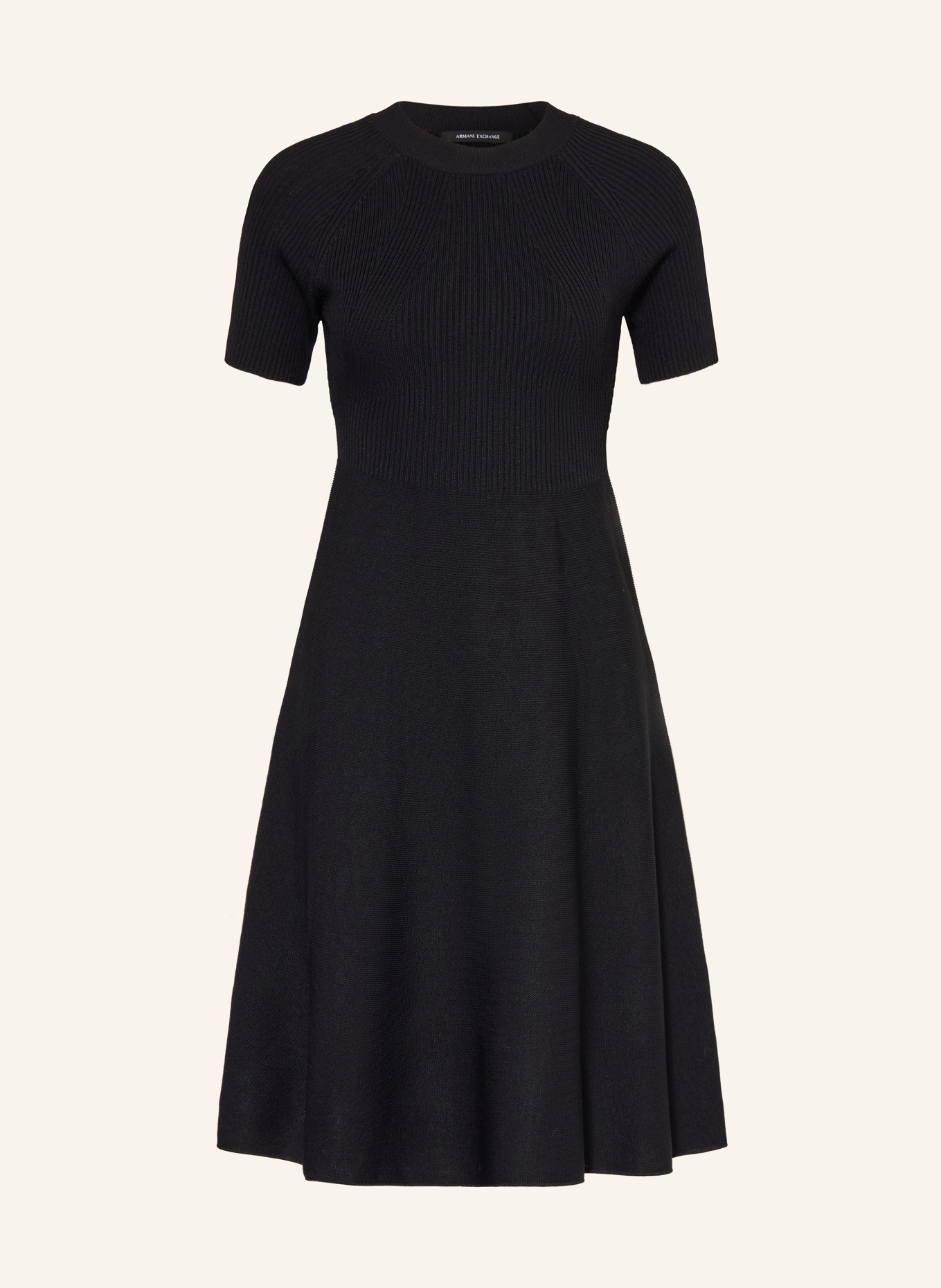 ARMANI EXCHANGE Strickkleid: SCHWARZ