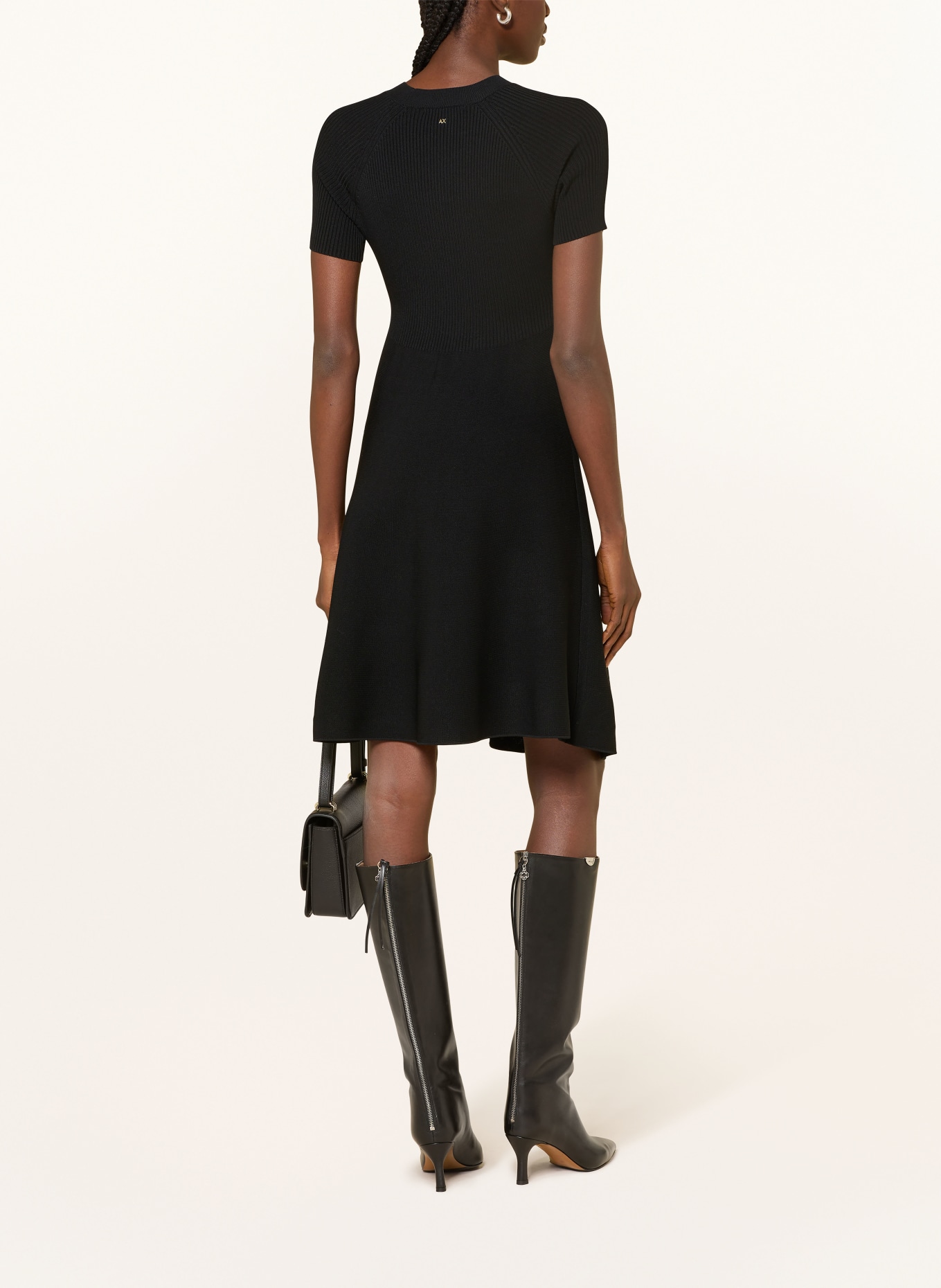 ARMANI EXCHANGE Strickkleid: SCHWARZ