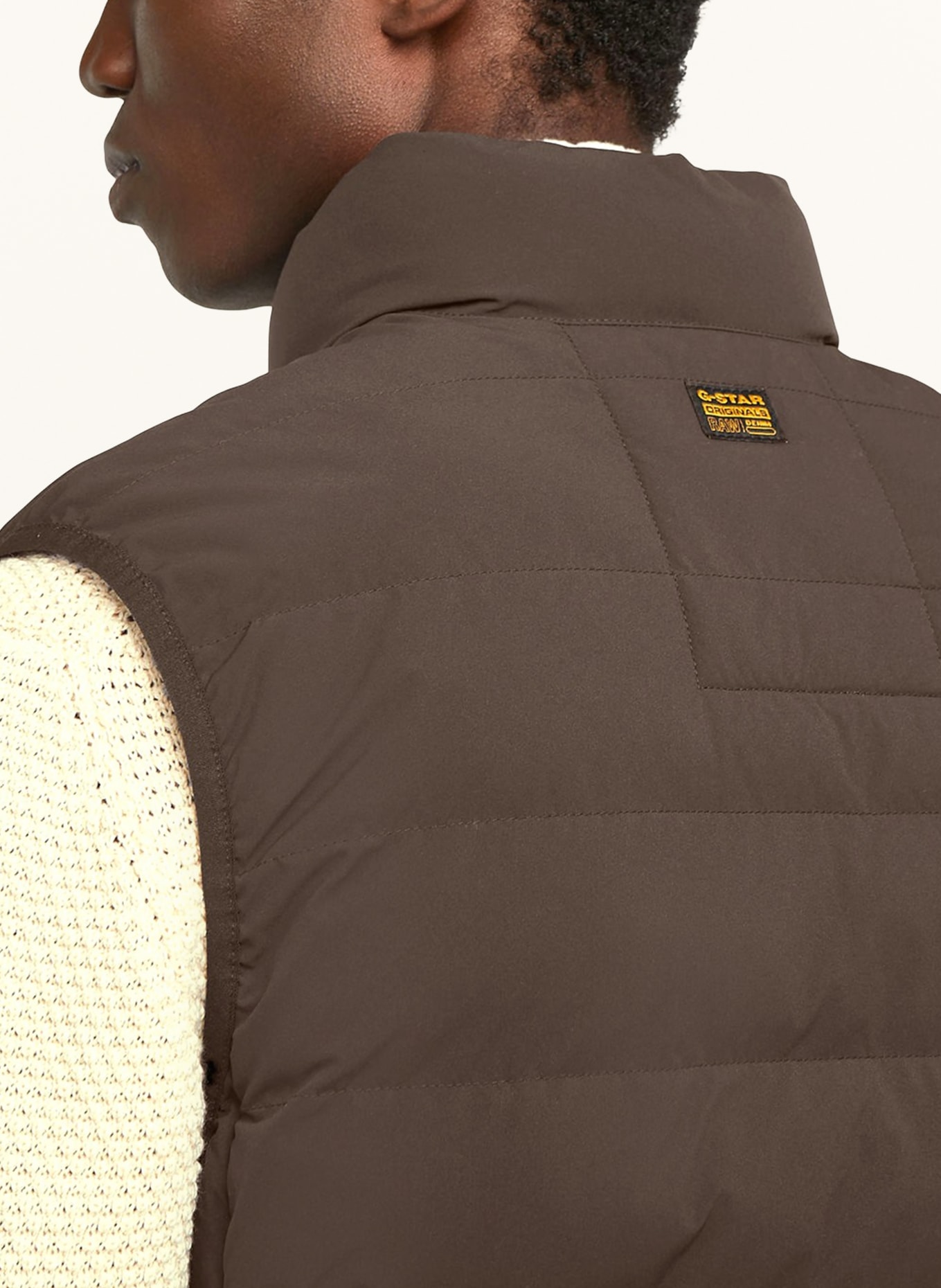 G-Star Steppweste FOUNDATION LINER: DUNKELBRAUN