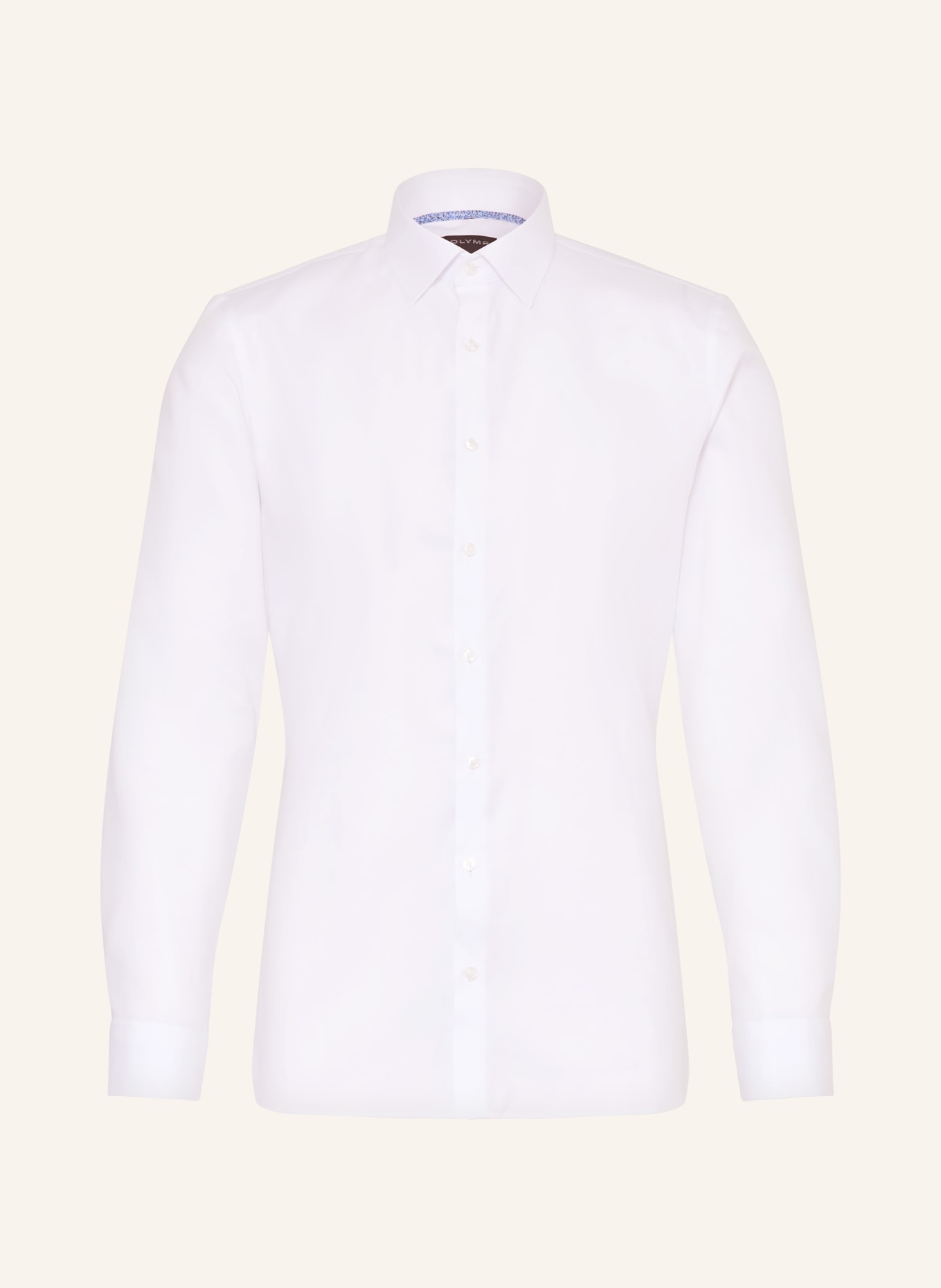 OLYMP Hemd No. Six super slim: WEISS / HELLBLAU