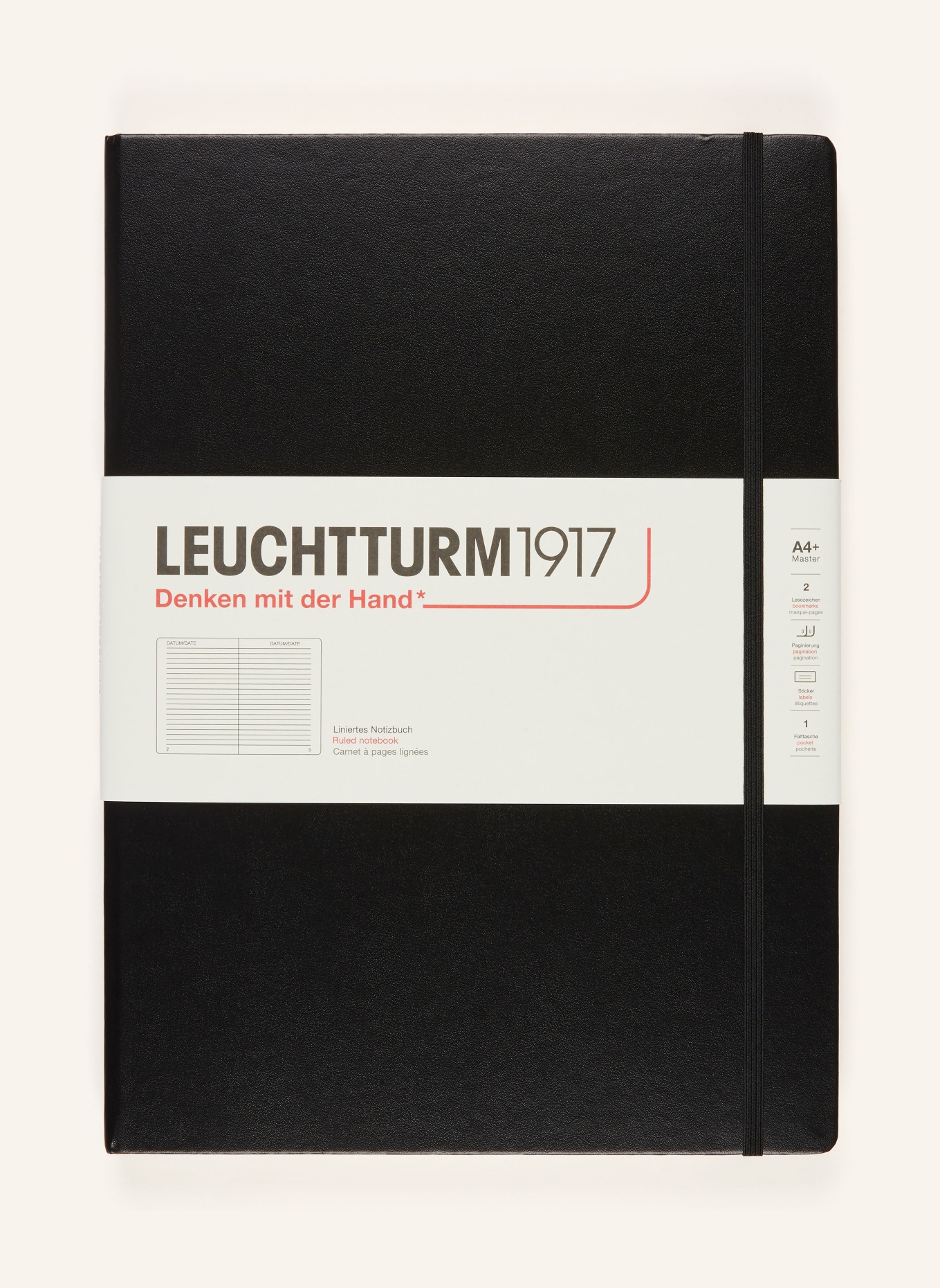 LEUCHTTURM Notizbuch: SCHWARZ