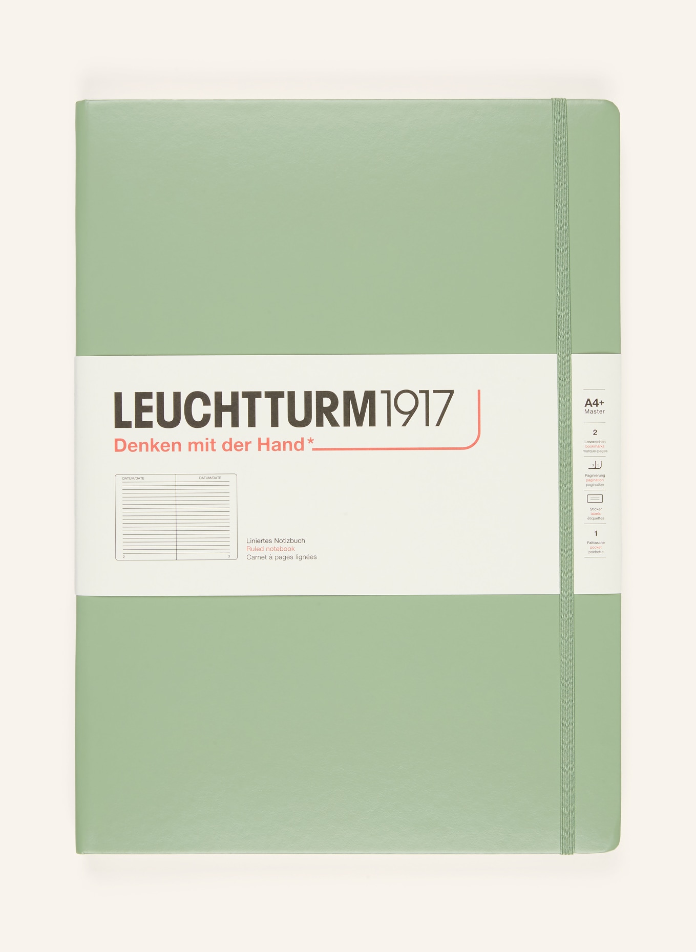 LEUCHTTURM Notizbuch: HELLGRÜN