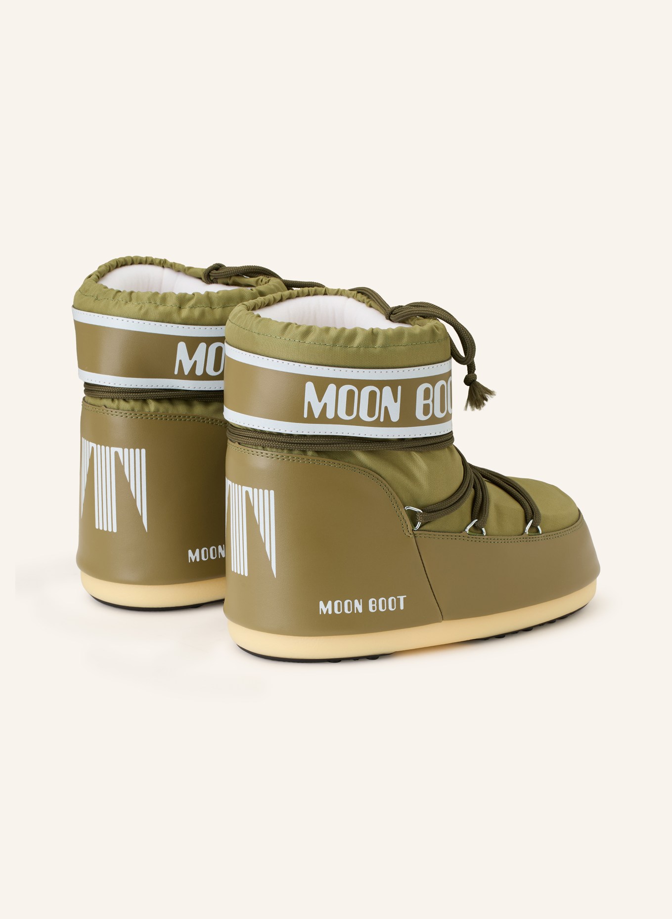 MOON BOOT Moon Boots ICON LOW: OLIV / WEISS