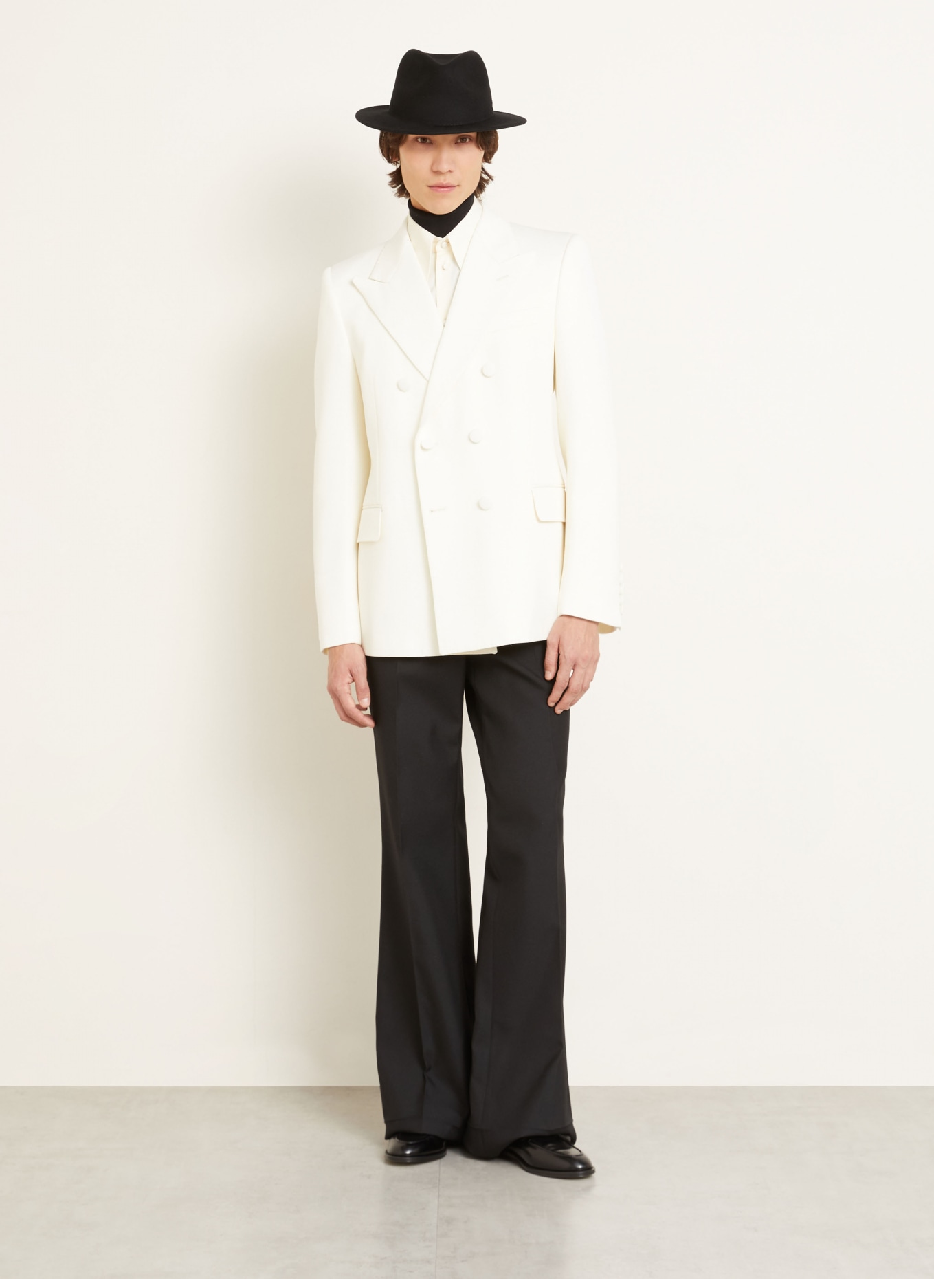 VALENTINO Regular fit jacket: ECRU