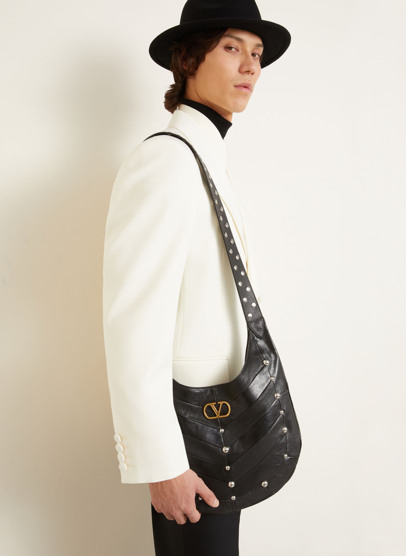 VALENTINO Regular fit jacket: ECRU