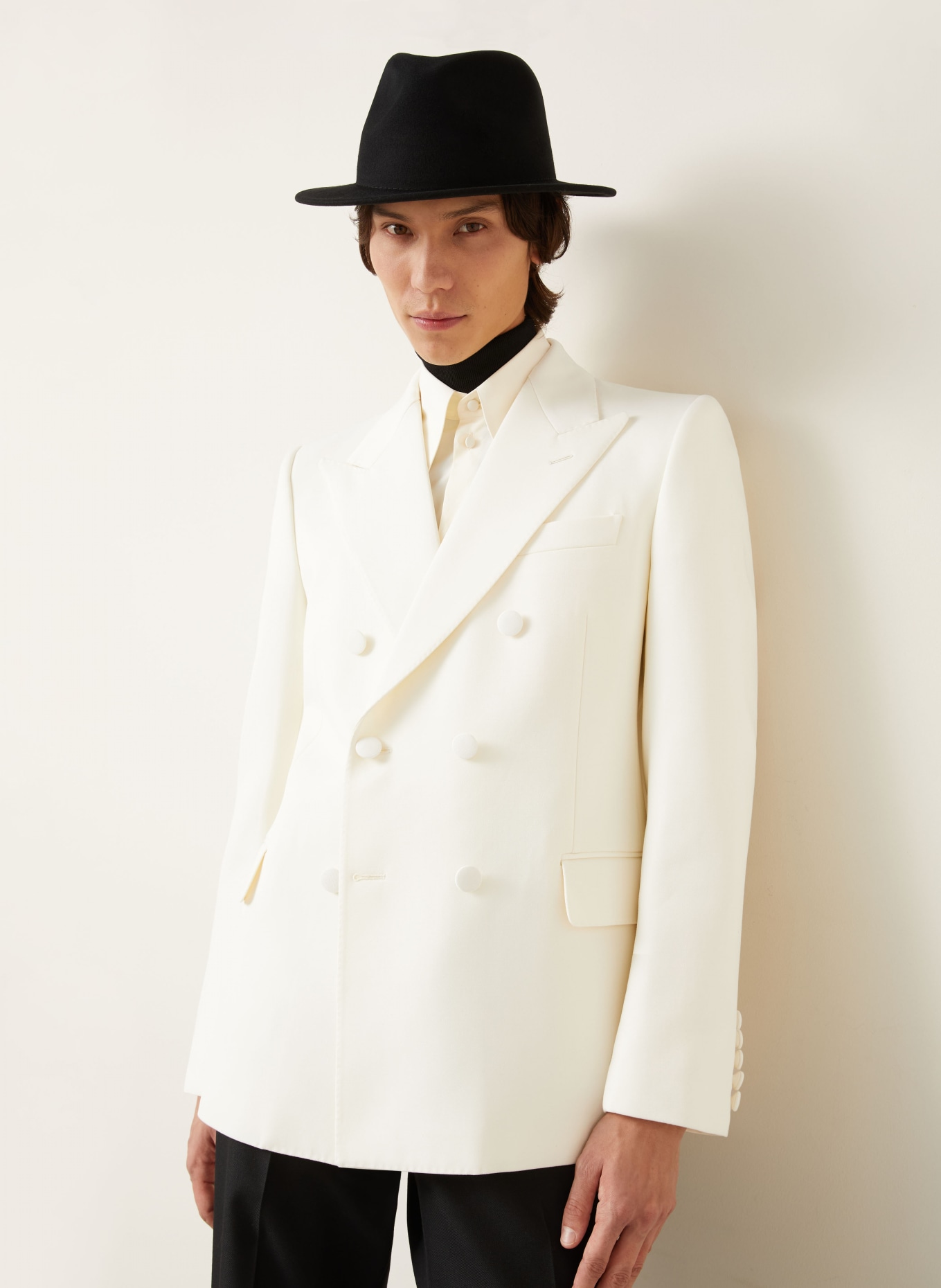 VALENTINO Regular fit jacket: ECRU